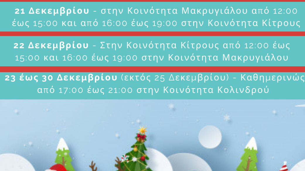 Το τρενάκι του "Αη Βασίλη"